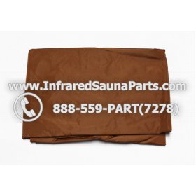 RAIN COVERS - RAIN COVER FOR 6 PERSON INFRARED SAUNA IN BROWN FINISH 1
