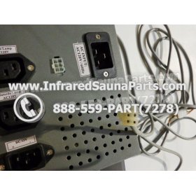 COMPLETE CONTROL POWER BOX WITH CONTROL PANEL - COMPLETE CONTROL POWER BOX CLEARLIGHT INFRARED SAUNA 110v 120v WITH ONE CONTROL PANEL 6