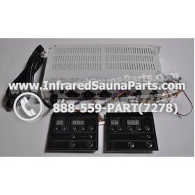 COMPLETE CONTROL POWER BOX WITH CONTROL PANEL - COMPLETE CONTROL POWER BOX LONGEVITY  INFRARED SAUNA STYLE 4 WITH TWO CONTROL PANELS 2