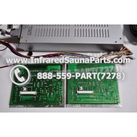 COMPLETE CONTROL POWER BOX WITH CONTROL PANEL - COMPLETE CONTROL POWER BOX LONGEVITY INFRARED SAUNA STYLE 3 WITH TWO CONTROL PANELS 4