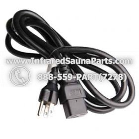 POWER CORD - POWER CORD 6ft NEMA 5-15P USA 3 PIN PLUG TO C19 SJT PLUG STYLE 9 1