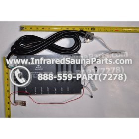 COMPLETE CONTROL POWER BOX 220V / 240V - COMPLETE CONTROL POWER BOX 220V / 240V WITH 7 CIRCUIT BOARD PINS  6 FEMALE PLUGS SAUNAGEN INFRARED SAUNA 18