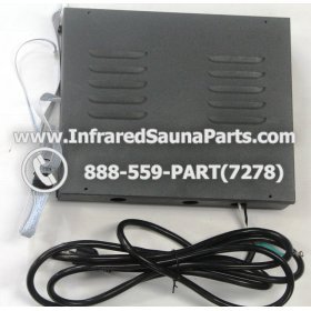 COMPLETE CONTROL POWER BOX WITH CONTROL PANEL - COMPLETE CONTROL POWER BOX ENLIGHTEN INFRARED SAUNA WITH DIGITAL HEAT LEVEL CONTROL WITH ONE CONTROL PANEL 220V / 240V STYLE 1 2