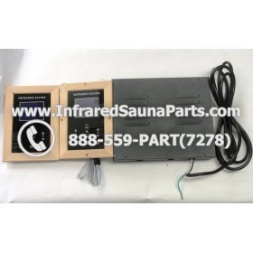 COMPLETE CONTROL POWER BOX WITH CONTROL PANEL - COMPLETE CONTROL POWER BOX ENLIGHTEN INFRARED SAUNA WITH DIGITAL HEAT LEVEL CONTROL WITH TWO CONTROL PANEL 220V / 240V STYLE 1 1