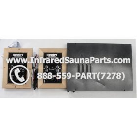 COMPLETE CONTROL POWER BOX WITH CONTROL PANEL - COMPLETE CONTROL POWER BOX HECHT INFRARED SAUNA WITH USB MP3 FM PLAYER TWO CONTROL PANEL 220V / 240V 4