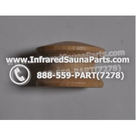 WOOD HANDLES + TOWEL HANDLES - HEMLOCK WOOD DOOR CIRCLE HANDLE 6