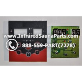 CIRCUIT BOARDS WITH  FACE PLATES - CIRCUIT BOARD WITH FACE PLATE WATERSTAR INFRARED SAUNA  06S085 2