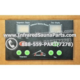 FACE PLATES - FACEPLATE FOR CIRCUIT BOARD SAUNA KING INFRARED SAUNA NYSN2DB V3.2F 1