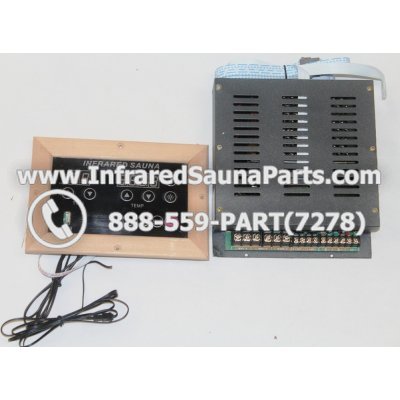 COMPLETE CONTROL POWER BOX WITH CONTROL PANEL - COMPLETE CONTROL POWER BOX ENLIGHTEN INFRARED SAUNA WITH USB MP3 PLAYER 110V / 120V STYLE 2 WITH ONE CONTROL PANEL 1
