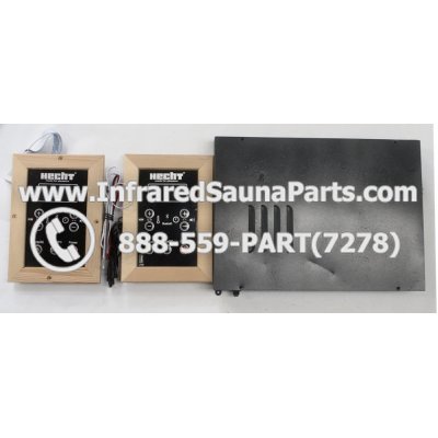 COMPLETE CONTROL POWER BOX WITH CONTROL PANEL - COMPLETE CONTROL POWER BOX HECHT INFRARED SAUNA WITH USB MP3 FM PLAYER TWO CONTROL PANEL 220V / 240V 1