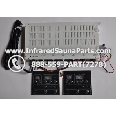 COMPLETE CONTROL POWER BOX WITH CONTROL PANEL - COMPLETE CONTROL POWER BOX JOSEN INFRARED SAUNA STYLE 4 WITH TWO CONTROL PANELS 1
